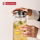glass water jug with lid