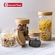 glass food jar with lid
