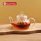 borosilicate heat resistant glass teapot with lid
