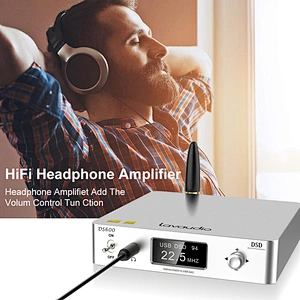 HiFi Audio DAC Bluetooth 5.0 Receiver LDAC AptX HD, USB DAC for Home Stereo, AV Receiver or Amplifier, DSD512 32Bit/768Khz, Dual ES9038Q2M XMOS, Headphone Amplifier 3.5mm AUX/RCA Out