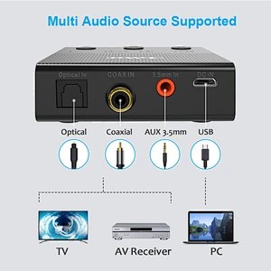 CSR8670 aptX Low Latency Long Range Optical Bluetooth 5.0 Transmitter Audio for TV