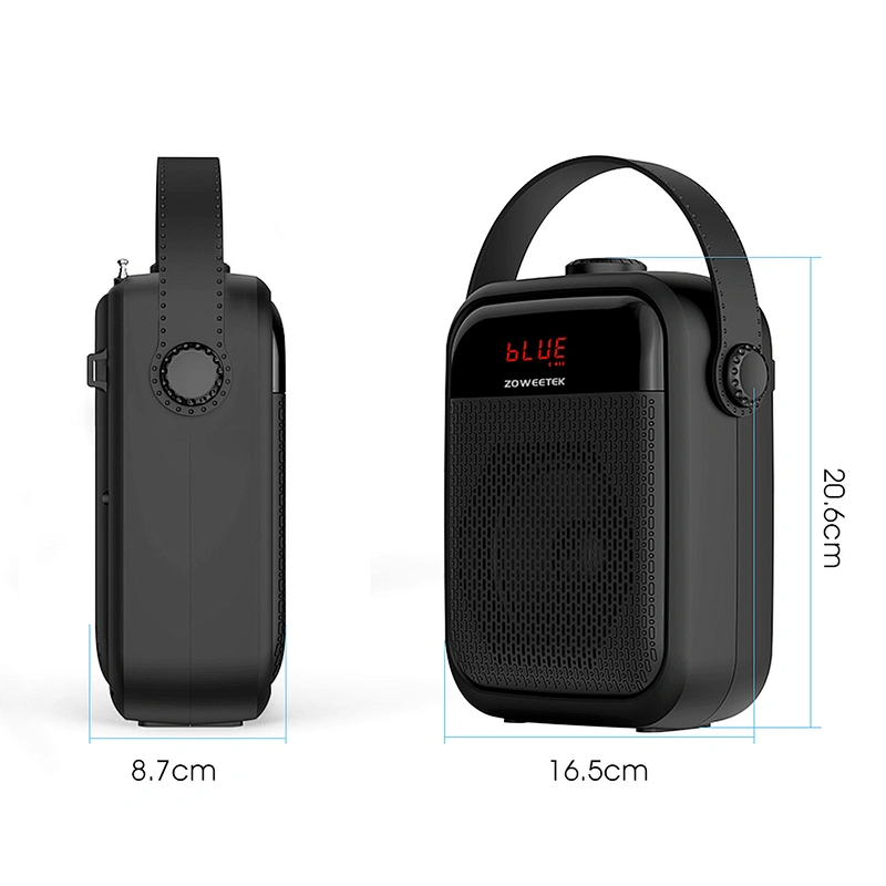 ZOWEETEK H6 Bluetooth Voice Amplifier with UHF Microphone, Rechargeable Wireless Bluetooth Speaker