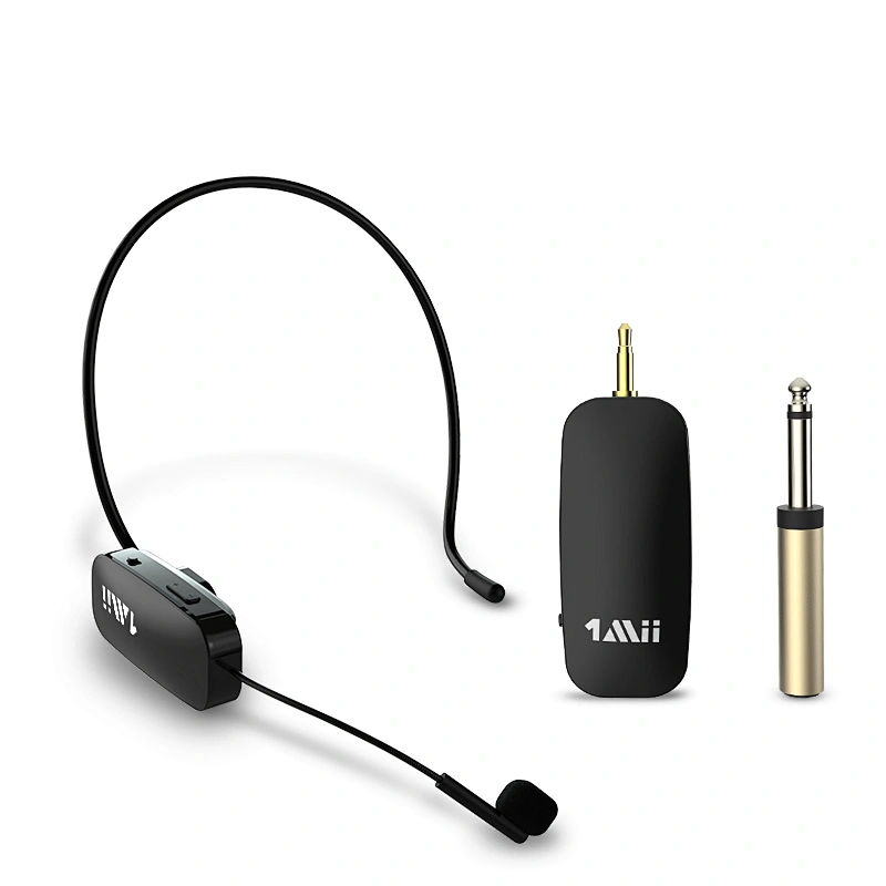 Portable Mini Wireless Headset/Handheld Mic System Condenser Microphone for Teachers, Tour Guides