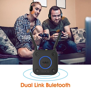 aptX HD/LL Bluetooth Audio Transmitter for TV, Optical Coax AUX/RCA Audio Adapter