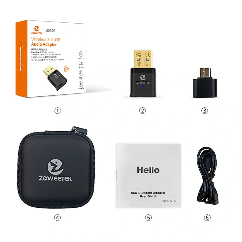 aptX LL Mini USB Bluetooth 5.0 Audio Transmitter Type-C Audio Wireless Adapter for PS4/Nintendo Switch/PC