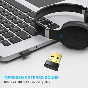 USB Bluetooth Adapter, Bluetooth 5.0 + EDR Bluetooth USB Dongle, Mini Bluetooth Adapter for PC, Bluetooth Keyboard, Mouse, Headphone, Speaker Compatible with Windows7/8/10