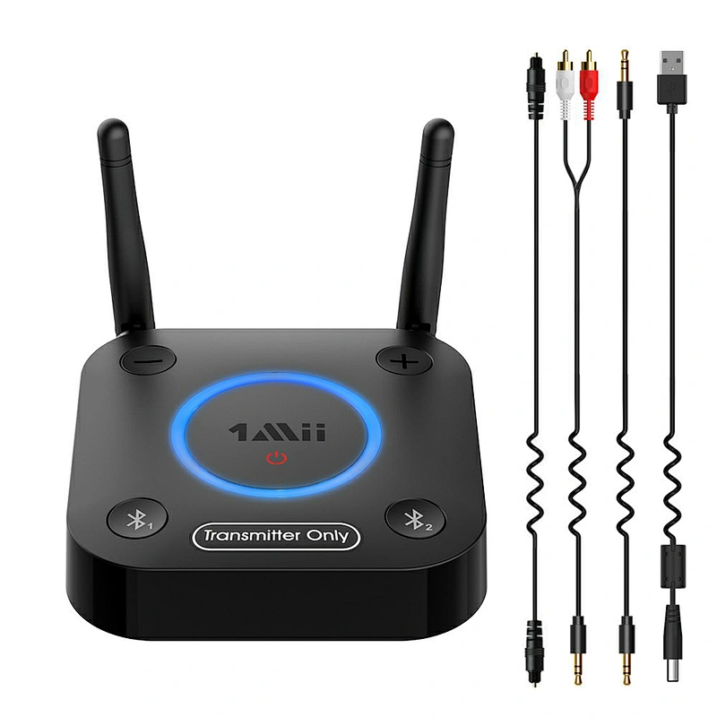 aptX HD/LL Bluetooth Audio Transmitter for TV, Optical Coax AUX/RCA Audio Adapter