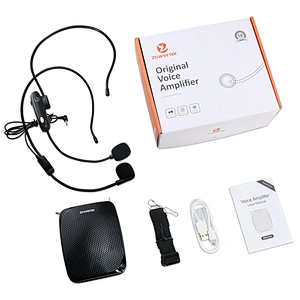 ZOWEETEK ZW-S615 Portable Wireless Voice Amplifier with UHF Microphone (10W) Powerful PA System Amplifier for teachers