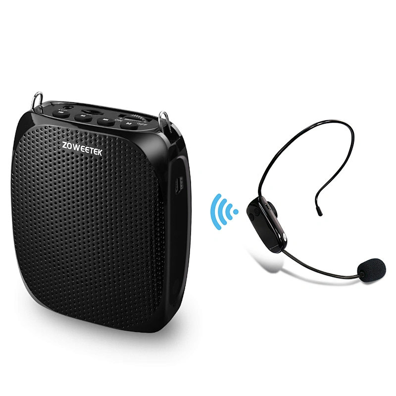 ZOWEETEK ZW-S615 Portable Wireless Voice Amplifier with UHF Microphone (10W) Powerful PA System Amplifier for teachers