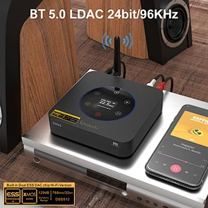 1Mii DS601 HiFi Bluetooth 5.0 LDAC Audio Receiver with Touch Screen Desktop DAC Decoding