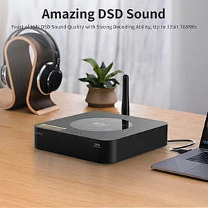 1Mii DS601 HiFi Bluetooth 5.0 LDAC Audio Receiver with Touch Screen Desktop DAC Decoding