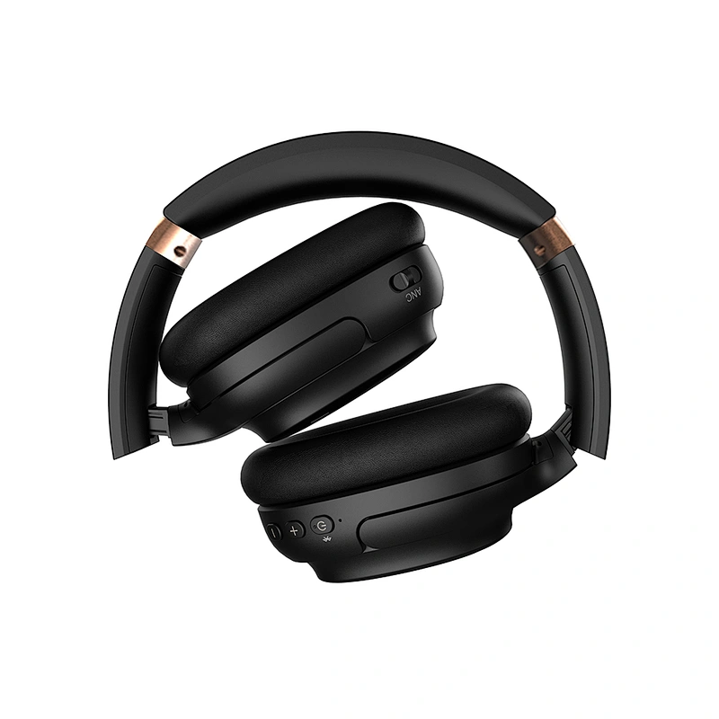 1Mii E600Pro Hybrid Active Noise Cancelling Headphones with aptX HD & Low Latency, Over-Ear Bluetooth Headphones Wireless Headphones with Build-in Microphone Hi-Fi Deep Bass, 60H Playtime