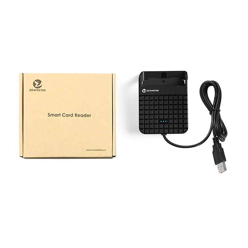 ZW-12026-5 ZOWEETEK IC Smart Credit Card Reader USB 2.0 for Bank, Online Payment