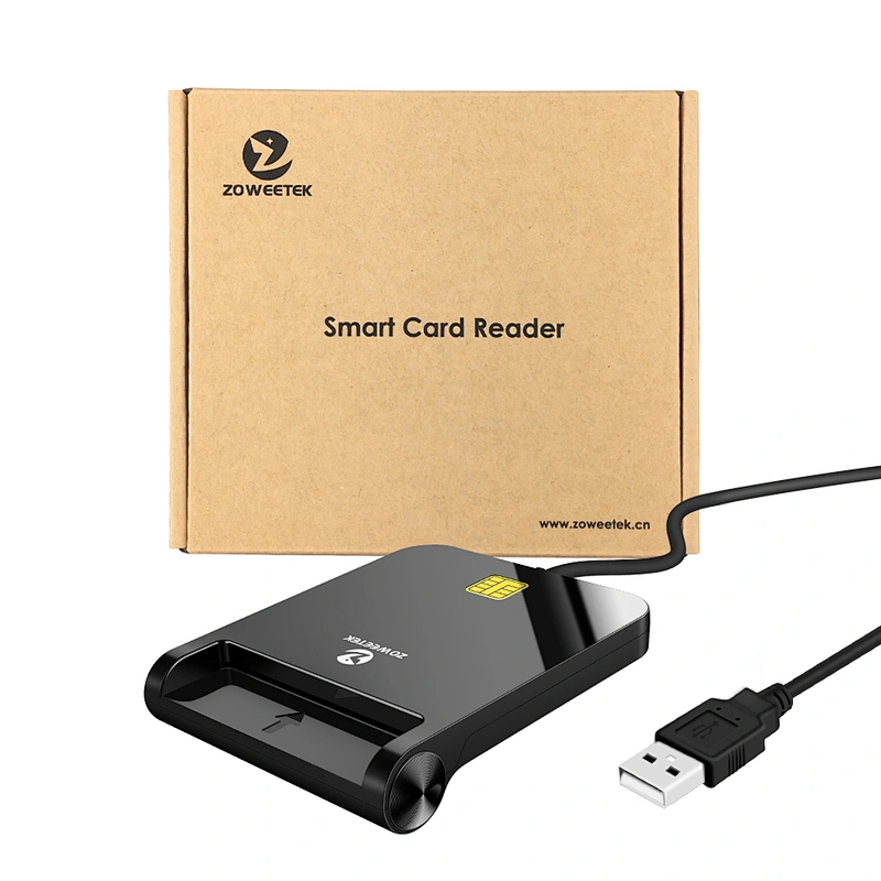 2022 Newest SIM Card Reader ISO7816 Single USB Smart Card Reader for Windows, MacOS