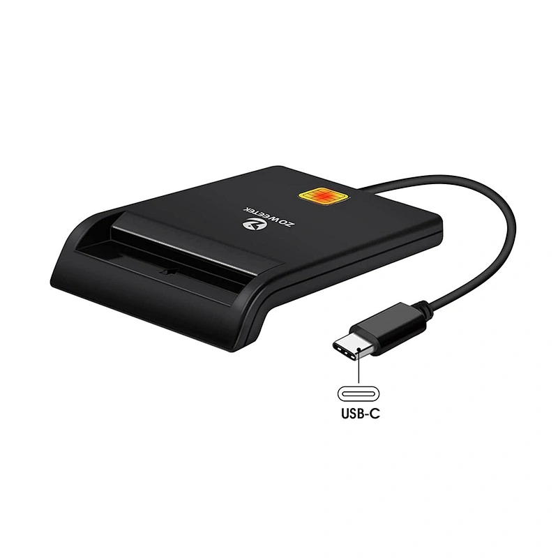 Best USB-C Smart Card Reader for PC, Single ID/IC Contact Chip Reader