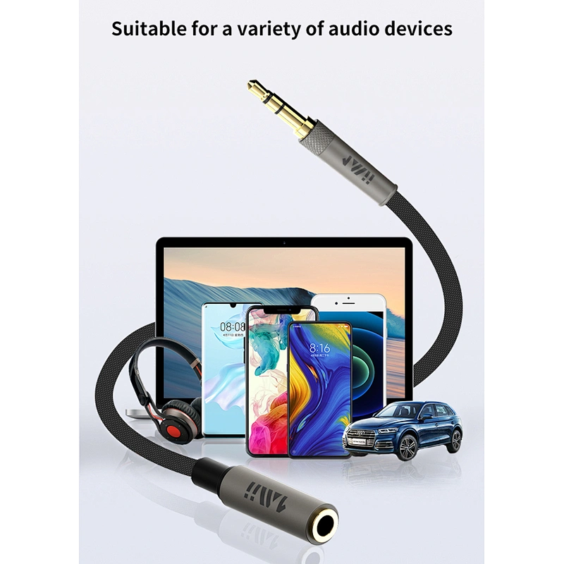 1Mii Audio Aux Extension Cable 3.5mm Male to Female Headphone Cord Extender for Car/Home Stereos, Speaker, Smartphone