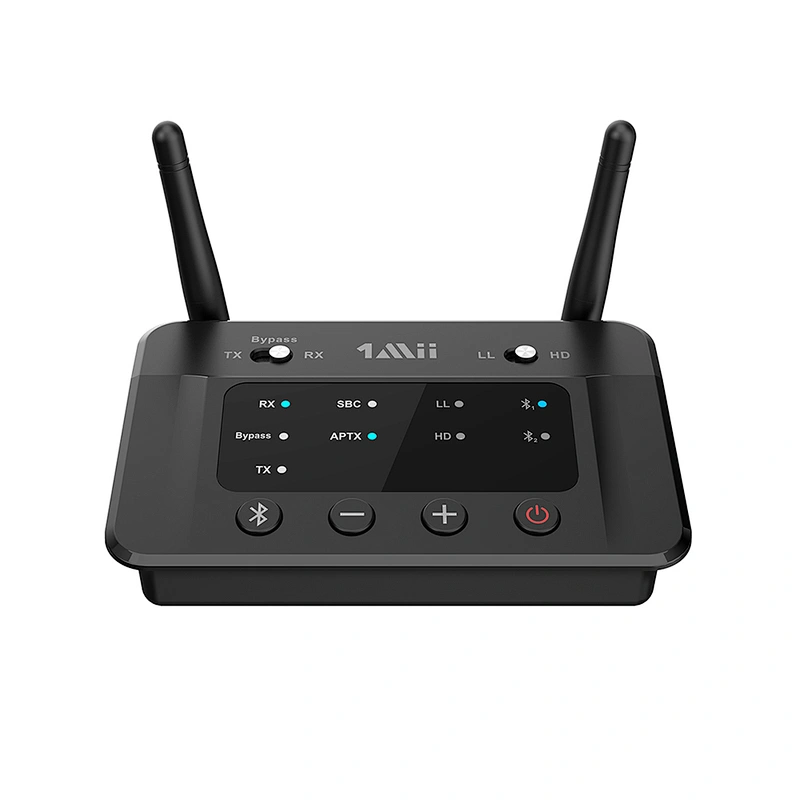 1Mii 2-in-1 Bluetooth Audio Adapter, Wireless Receiver and Transmitter with aptX HD / atpX Low Latency, Dual Link for TV