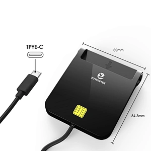 Best EID EMV Smart Card Reader for Windows, Mac Type-C Port
