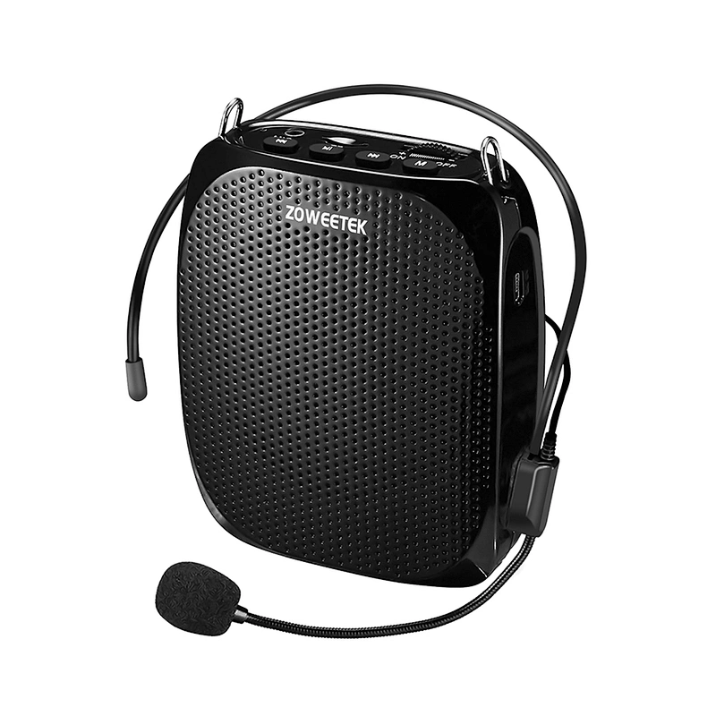 ZOWEETEK ZW-Z258 Portable Voice Amplifier with Wired Microphone 10W Rechargeable Mini Amplifier for Teacher, Tour Guide