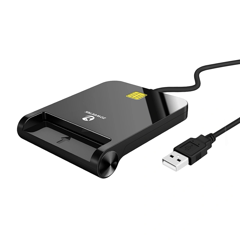 2022 Newest SIM Card Reader ISO7816 Single USB Smart Card Reader for Windows, MacOS