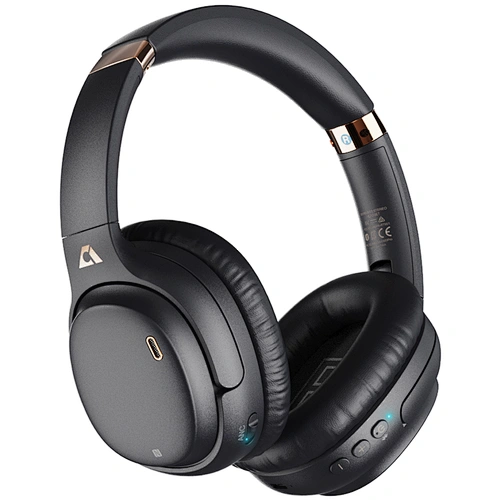 1Mii E600Pro Hybrid Active Noise Cancelling Headphones with aptX HD & Low Latency, Over-Ear Bluetooth Headphones Wireless Headphones with Build-in Microphone Hi-Fi Deep Bass, 60H Playtime