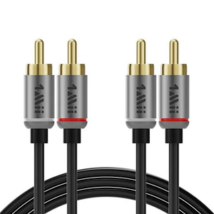 1Mii 2RCA Male to Male Stereo Audio Cable 1.8M for Speakers