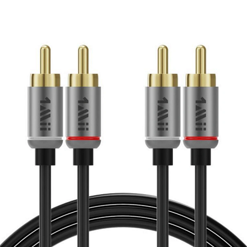 1Mii 2RCA Male to Male Stereo Audio Cable 1.8M for Speakers