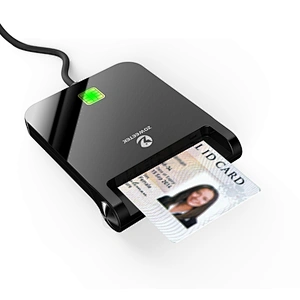 2022 Newest SIM Card Reader ISO7816 Single USB Smart Card Reader for Windows, MacOS