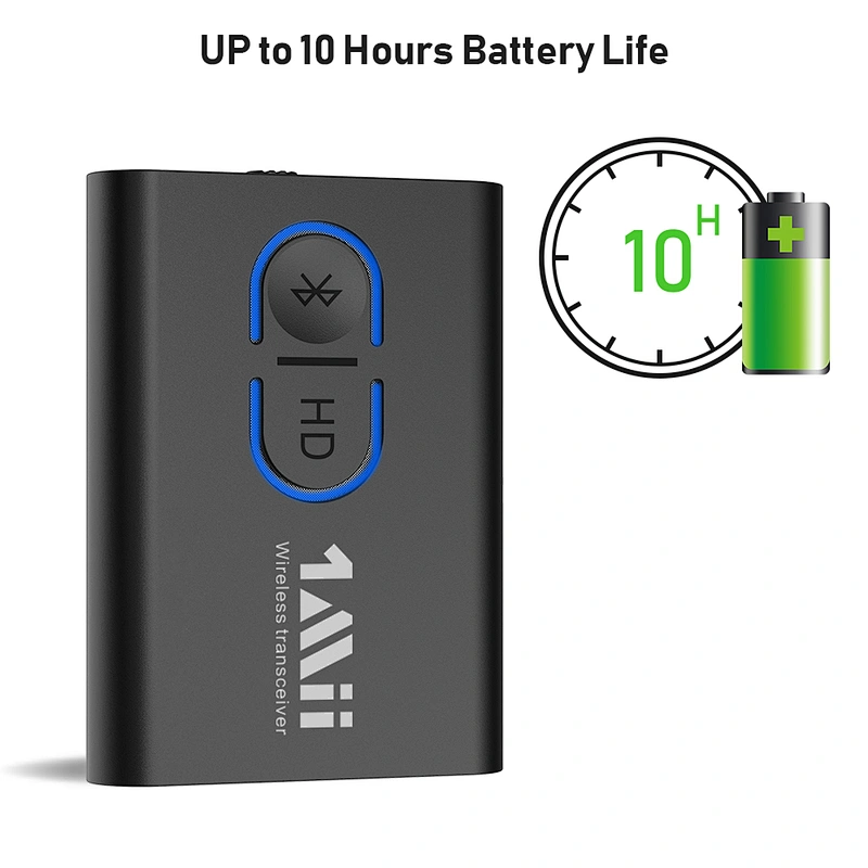 Mini Portable Bluetooth 5.0 Adapter for Car, Wireless Audio Transmitter and Receiver 2-in-1