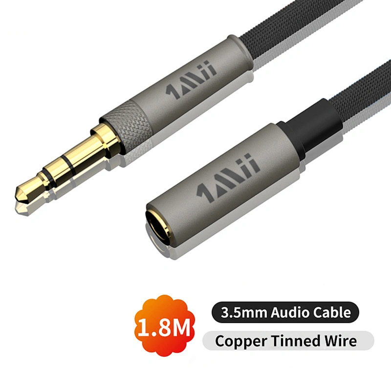 1Mii Audio Aux Extension Cable 3.5mm Male to Female Headphone Cord Extender for Car/Home Stereos, Speaker, Smartphone