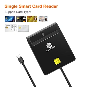 Best USB-C Smart Card Reader for PC, Single ID/IC Contact Chip Reader
