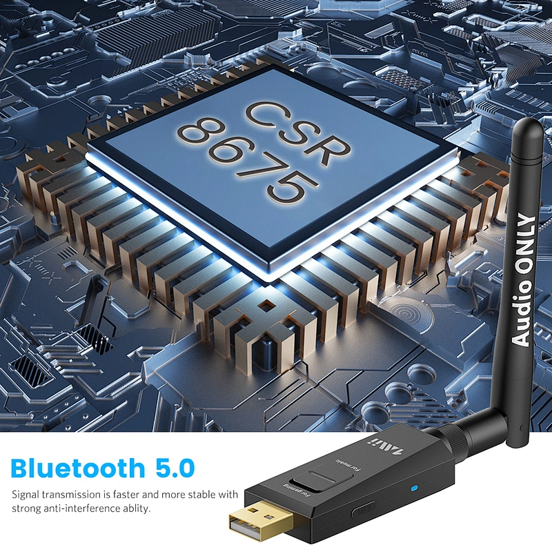 1Mii B10Pro USB Bluetooth Transmitter aptX Low Latency Wireless Audio Adapter for PC, MAC, PS4