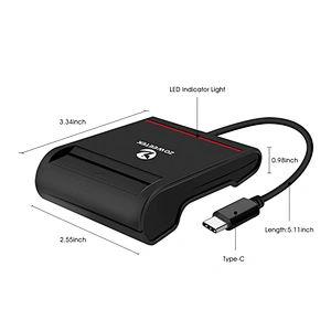 Access Control Card Reader USB C Portable ATM Credit ZOWEETEK Card Reader