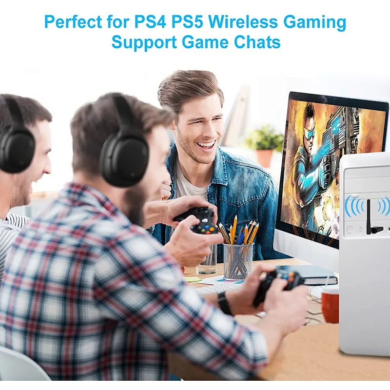 1Mii B10Pro USB Bluetooth Transmitter aptX Low Latency Wireless Audio Adapter for PC, MAC, PS4