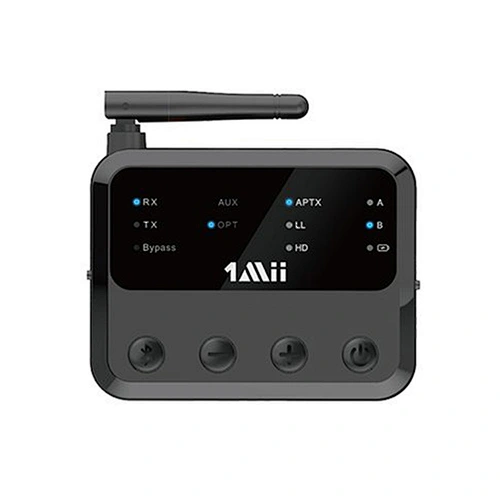 Bluetooth 5.0 Receiver Transmitter for TV/BT Headphones, Wireless Bluetooth Receiver for Home Stereo/Speakers, Built in Battery Audio Adapter Support aptX LL & HD