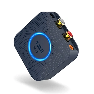 1Mii Bluetooth Audio Receiver Adapter, aptX HD Bluetooth Adapter Stereo Receiver for Music Streaming System with 3.5mm/RCA, aptX Low Latency 3D Surround Long Range
