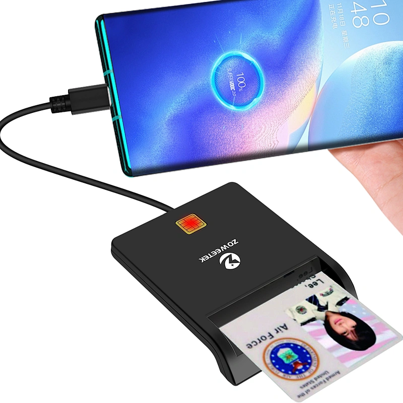 Best USB-C Smart Card Reader for PC, Single ID/IC Contact Chip Reader