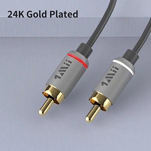 1Mii 2RCA Male to Male Stereo Audio Cable 1.8M for Speakers