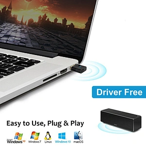 1Mii B10 Bluetooth USB Audio Transmitter Adapter for PC PS4 PS5 Wireless Audio Dongle with aptX Low Latency for Connecting Bluetooth Headphones Speakers