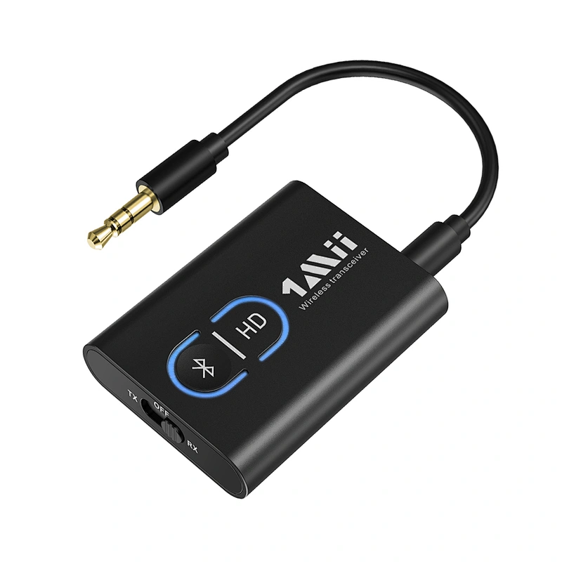 Mini Portable Bluetooth 5.0 Adapter for Car, Wireless Audio Transmitter and Receiver 2-in-1