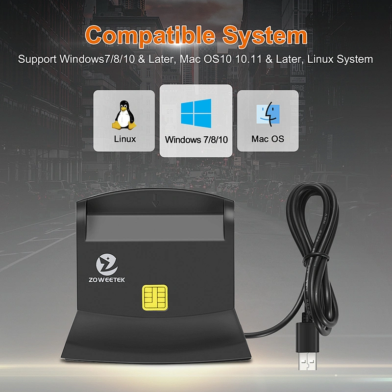 ZOWEETEK Multifunction IC/ID/TF/Micro SD/MMC/SIM Smart SD Card Reader