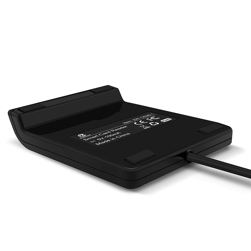 ZOWEETEK ZW-12026-1 CAC Card Reader Military, Smart Card Reader DOD Military USB Common Access CAC, Compatible with Windows, Mac OS and Linux