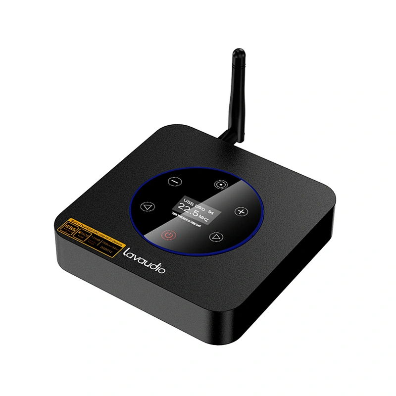 1Mii DS601 Bluetooth 5.0 Audio Decoder, HiFi LDAC aptX HD, USB DAC w/ Touchscreen for Home Stereo AV Receiver / Amplifier ES9038Q2M*2 XMOS XU208 DSD512 PCM32Bit/768Khz RCA Out