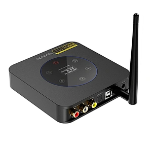 1Mii DS601 Bluetooth 5.0 Audio Decoder, HiFi LDAC aptX HD, USB DAC w/ Touchscreen for Home Stereo AV Receiver / Amplifier ES9038Q2M*2 XMOS XU208 DSD512 PCM32Bit/768Khz RCA Out