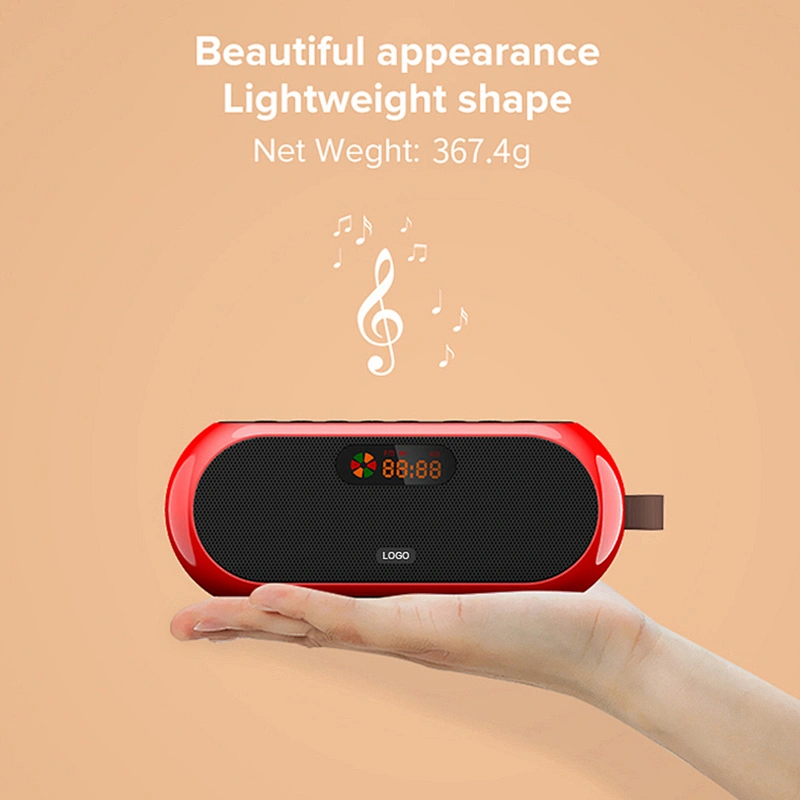 FM Radio Outdoor Digital BT Speaker 10W*2 Multi-function Bluetooth Audio Speaker with Number pad, LED Screen Display