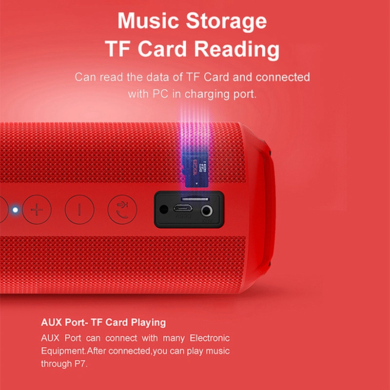 Portable IPX5 Waterproof Speaker Bass DSP Sound MP3 Player TWS Wireless BT Speaker Outdoor Bluetooth Speaker