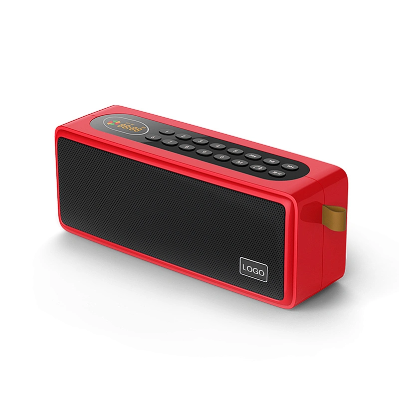 Acoustic Multifunction Rechargeable FM Radio Speaker With Number Pad And Screen Portable Stereo Sound Bluetooth Speaker