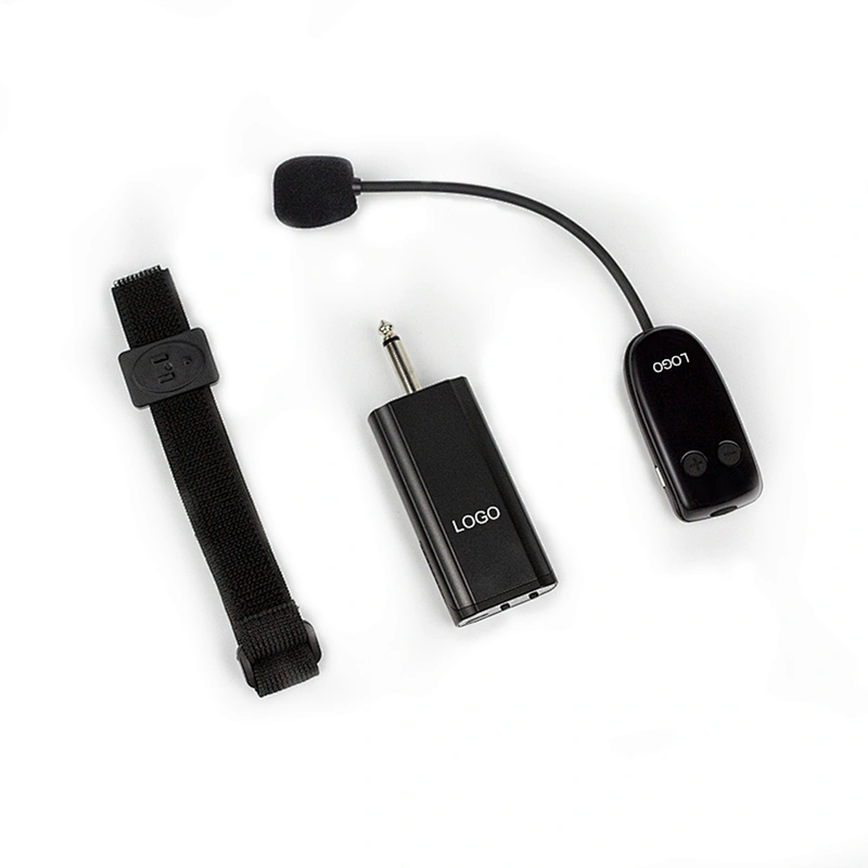 Multi-function Light Rechargeable Instrument Microphone With Receiver Erhu Musical Cordless Wireless Condenser Microphone