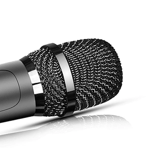 UHF Double Professional Wireless Microphone System Karaoke Handheld Coil-moving Microphone For Church/Speech