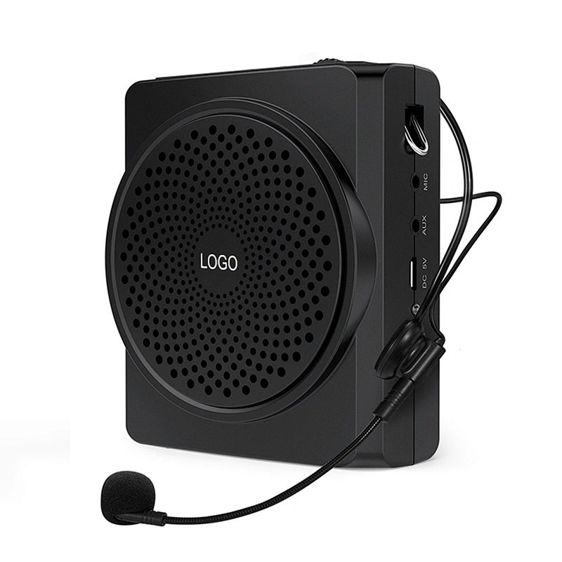 16W Loud Waistband PA Speaker Wired Microphone USB AUX Rechargeable Teacher Voice Amplifier